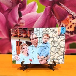 Puzzle cu poza, 22,5x15 cm, personalizat