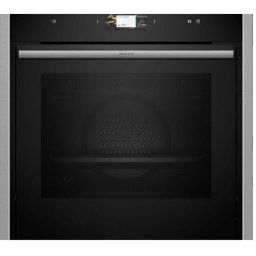 Cuptor incorporabil Neff B64FS31N0, Aburi (Full Steam), inox, 22 functii, Home Connect, sistem de autocuratare EcoClean Direct (perete posterior) si Easy Clean, display TFT touch control, usa cu sistem Slide&Hide, SoftClose si SotfOpen, functie Intensive