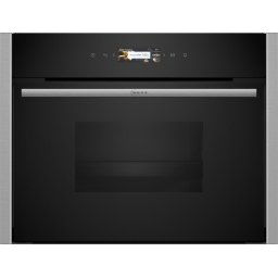 Cuptor incorporabil Neff C24DR1XN0, Aburi (steamer), 4 functii de gatire cu aburi: Aburi 100%, Reincalzire, Fermentare, Decongelare, Home Connect, display TFT touch control, SoftOpen, 20 de programe automate, rezervor de apa 1,3 l, iluminare LED, capacit