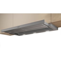 Hota Neff D46ED52X1, 60 cm, telescopica, 729 m³/h, 3 trepte de putere + Intensiv, taste push, Iluminare LED, Inox