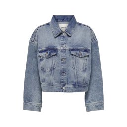 ONLY Geacă Onlleigh Ls Ovs Tin Dnm Jacket Pim 15310897 BS000065 medium blue denim
