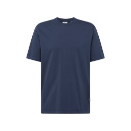 NN07 Tricou 'Adam' albastru închis / alb murdar