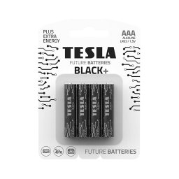 4 baterii alcaline AAA BLACK+ 1,5V Tesla Batteries