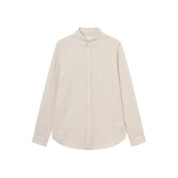LES DEUX Cămaşă Kristian Linen B.D. Shirt LDM410150 817218-light desert sand/light ivory