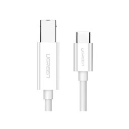 Cablu imprimanta Ugreen US241 USB-C tata la USB 2.0 Type-B tata, 1.5m, Alb
