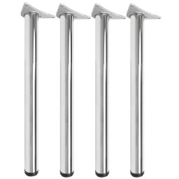 Set 4 picioare IFL pentru blat masa, flansa tip V, FI60x710 mm, finisaj crom lucios