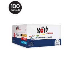 100 Capsule Caffe Kose by Kimbo Cremoso - Compatibile A Modo Mio