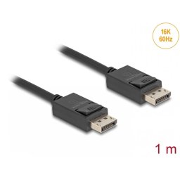 Cablu coaxial Displayport 2.1 16K60Hz/8K120Hz/4K240Hz 80Gbps T-T 1m, Delock 80491