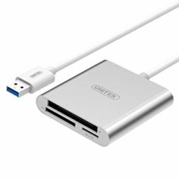 Adaptor cu cititor de carduri , Unitek , Y9313D USB / USB 3.1 tip C , alb