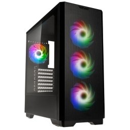 Carcasa Carcasa Unity Solar, ARGB, Mesh, Mid-Tower, Fara sursa, Negru