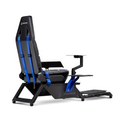 Scaun Gaming Scaun de gamin simulator pentru zboruri Negru/Albastru