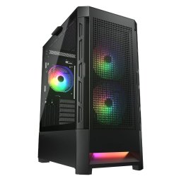 Carcasa Duoface RGB, Middle Tower, Fara sursa, ATX, ATX extins (e-ATX), Micro ATX (uATX), Mini ITX, Negru