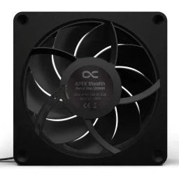 Apex Stealth Metall Power, Ventilator de 120 mm, 3.000 rpm, Negru