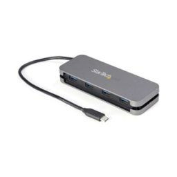 StarTech.com 4 Port USB C Hub - 4x USB-A - 5Gbps USB 3.0 Type-C Hub (USB 3.2/3.1 Gen 1) - Bus Powered - 11" Long Cable w/ Cable Management (HB30CM4AB) - hub - 4 ports