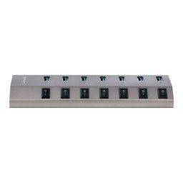 StarTech.com 7-Port Self-Powered USB-C Hub with Individual On/Off Switches, USB 3.0 5Gbps Expansion Hub w/Power Supply, Desktop/Laptop USB-C to USB-A Hub, 7x BC 1.2 (1.5A), USB Type C Hub - USB-C/A Host Cables (5G7AIBS-USB-HUB-EU) - hub - 7 ports