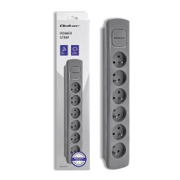 Prelungitor Power strip 6 sockets, 1.8m, Grey
