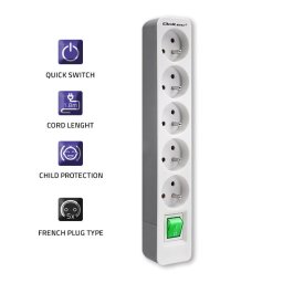 Prelungitor Power strip 5 sockets, 1.8m