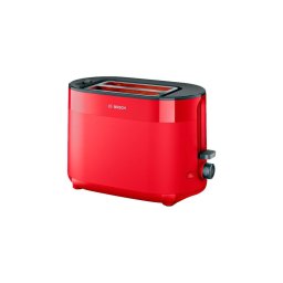 Prajitor de paine TAT2M124, 2 felii, 950 W, Termostat, Rosu