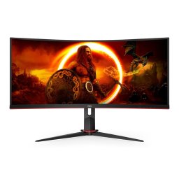 Monitor LED Monitor VA LED AOC Curved-Monitor G2 CU34G2XP/BK - 86.4 cm (34") - 3440 x 1440 WQHD Negru