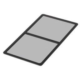 Filtru de praf Silverstone FF145 - 2 x 140mm, rama magnetica, culoare neagra, SST-FF145B
