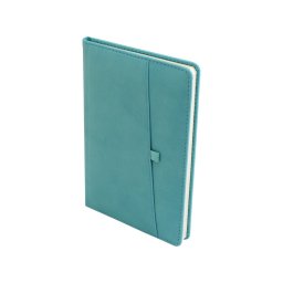 Agenda A5 efect piele, turcoaz
