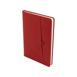 Agenda A5 efect piele, rosu