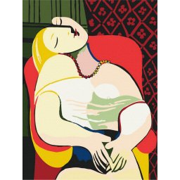 Set pictura pe numere, cu sasiu, Visul - Picasso, 40x50 cm