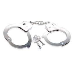 Fetish Fantasy Beginner's Metal Cuffs Silver