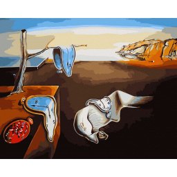Set pictura pe numere, cu sasiu, Persistenta memoriei - Salvador Dali, 40x50 cm