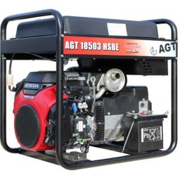 AGT 18503 HSBE Generator curent trifazat ,putere max 17,3 kVA , rezervor 45 L, alternator AVR - NSM Italy , motor 2 cilindri , putere 27,6 Cp