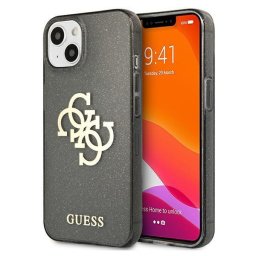 Husa Guess GUHCP13SPCUGL4GBK iPhone 13 mini 5.4" black/black hard case Glitter 4G Big Logo