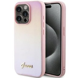 Husa Guess - Carcasă rigidă - compatibil cu Apple iPhone 15 Pro Max 6.7" rigidă Saffiano - MagSafe - culoare Mov