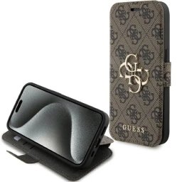 Husa 4G Metal Logo pentru iPhone 15 Pro – maro