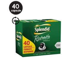 40 Capsule Aluminiu Splendid Ristretto – Compatibile Nespresso