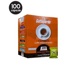 100 Capsule Caffe Gattopardo Insonnia – Compatibile A Modo Mio