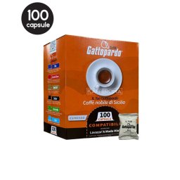 100 Capsule Caffe Gattopardo Blu – Compatibile A Modo Mio