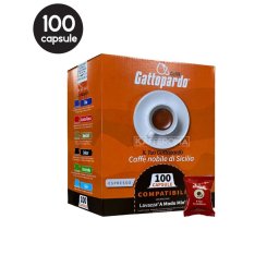 100 Capsule Caffe Gattopardo Ricco – Compatibile A Modo Mio