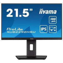Monitor IPS LED Iiyama 21.5" XUB2292HSU-B6, Full HD (1920 x 1080), HDMI, DisplayPort, Boxe, Pivot, 100 Hz, 0.4 ms, Negru