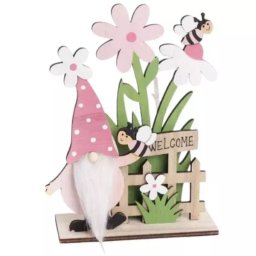 Spiriduș cu flori, decor - 19 x 13 cm