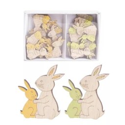 Familie de iepurași, decorație - 24 piese
