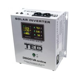 Invertor Solar Fotovoltaic Monofazat Off-Grid 48V 3600VA 2400W MPPT cu unda sinusoidala pura