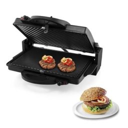 Gratar electric Princess 112340, 2000 W, Placi nonaderente 31x21cm, Deschidere la 180 , Termostat reglabil, Manere CoolTouch, Negru