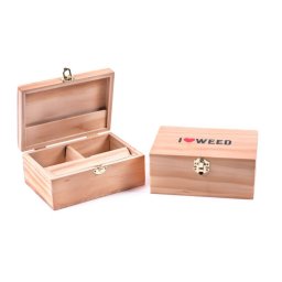 Cutie depozitare I Love Rolling din lemn 17,5 x 12,5cm