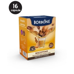 16 Capsule Borbone Biscottino - Compatibile A Modo Mio