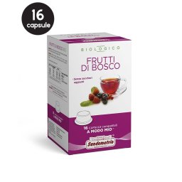 16 Capsule Sandemetrio Ceai Biologic Fructe de Padure - Compatibile A Modo Mio