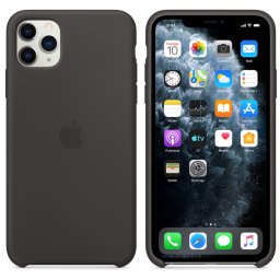 Husa pentru iPhone 11 Pro Max, Silicon, Black