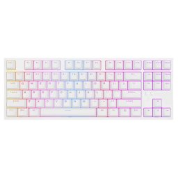 Tastatura Thor 404 TKL Kailh Box Brown V2, RGB, Cu fir, USB, Layout US, Alb