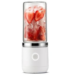 Mini Blender Portabil STARCREST SB-GN04WH, Multifunctional, Auto-curatare, Capacitate 380ml, 4 Lame 3D, Putere 18.000 rpm, Alb