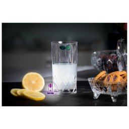 BRIXTON Set 6 pahare cristal Bohemia apa 350 ml