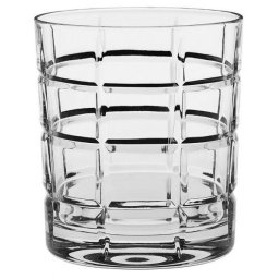 SQUARE Set 6 pahare cristal Bohemia whisky 320 ml